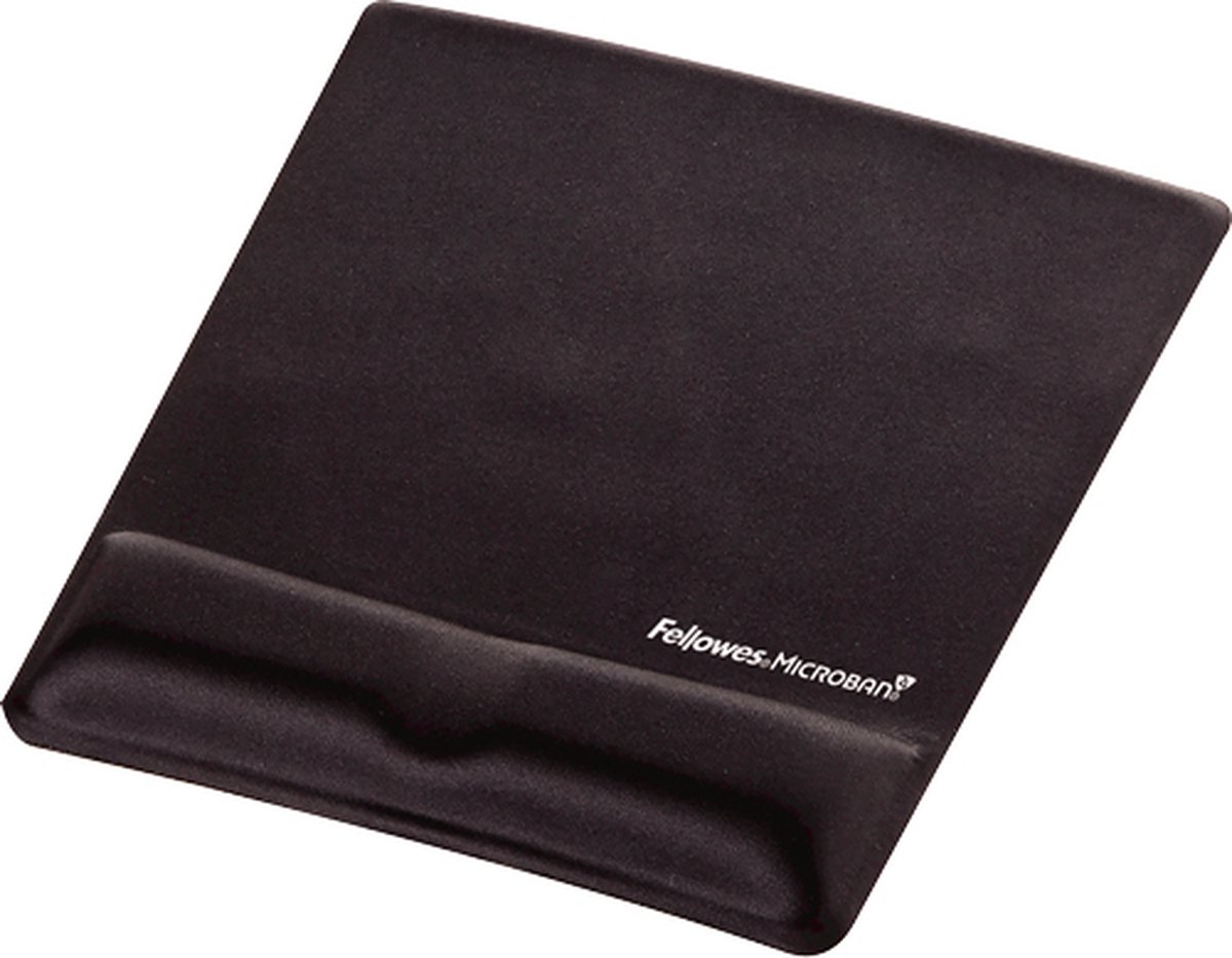 Fellowes health v fabrik muismat met po 6 orig - Fellowes Health-V Fabrik 20,5x25 cm Muismat (zwart)
