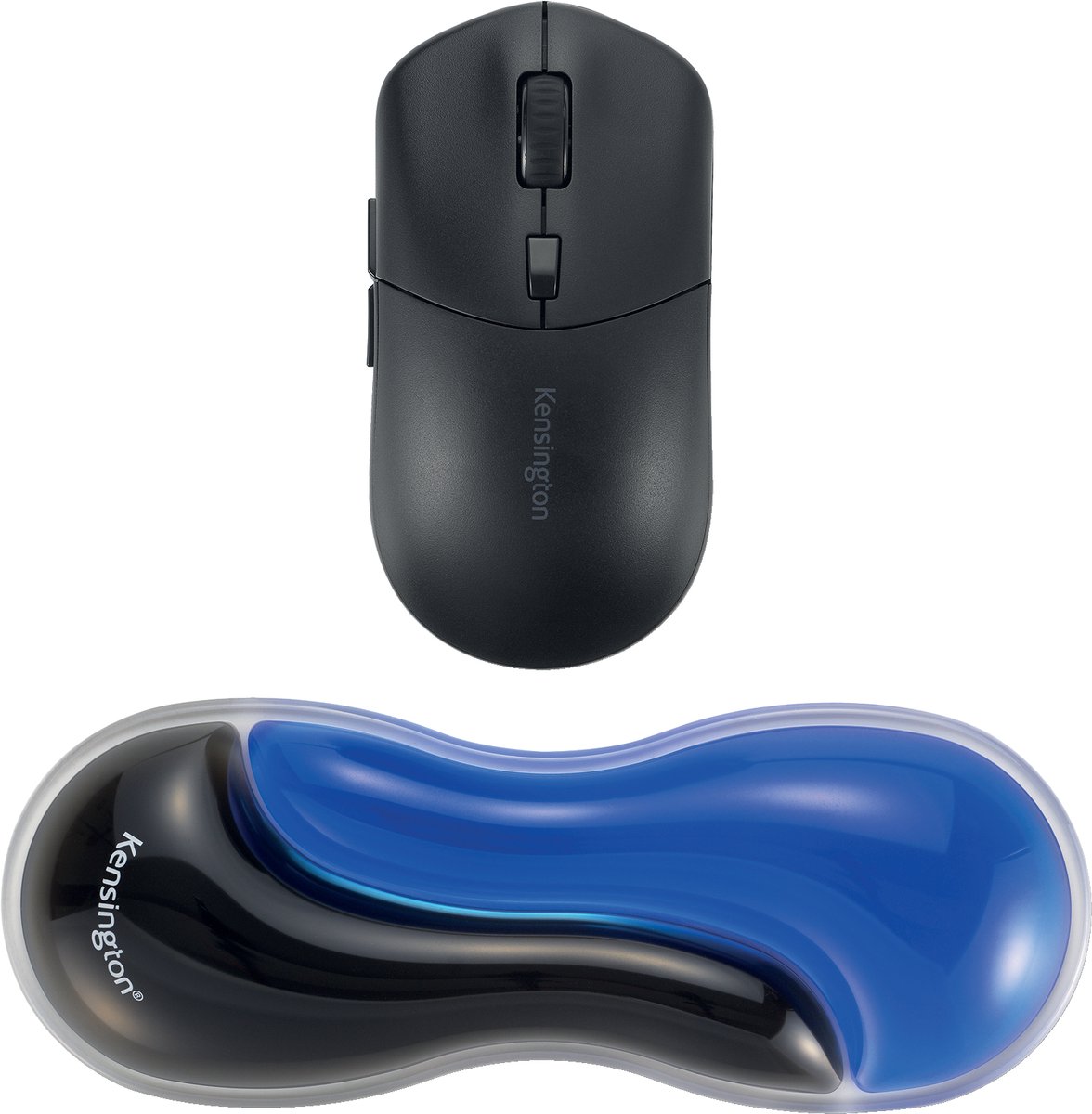Kensington slim ergonomische duo gel muis 9554841 3 orig - Kensington Slim Ergonomische Duo Gel 19,5x7,5 cm Muismat (zwart)