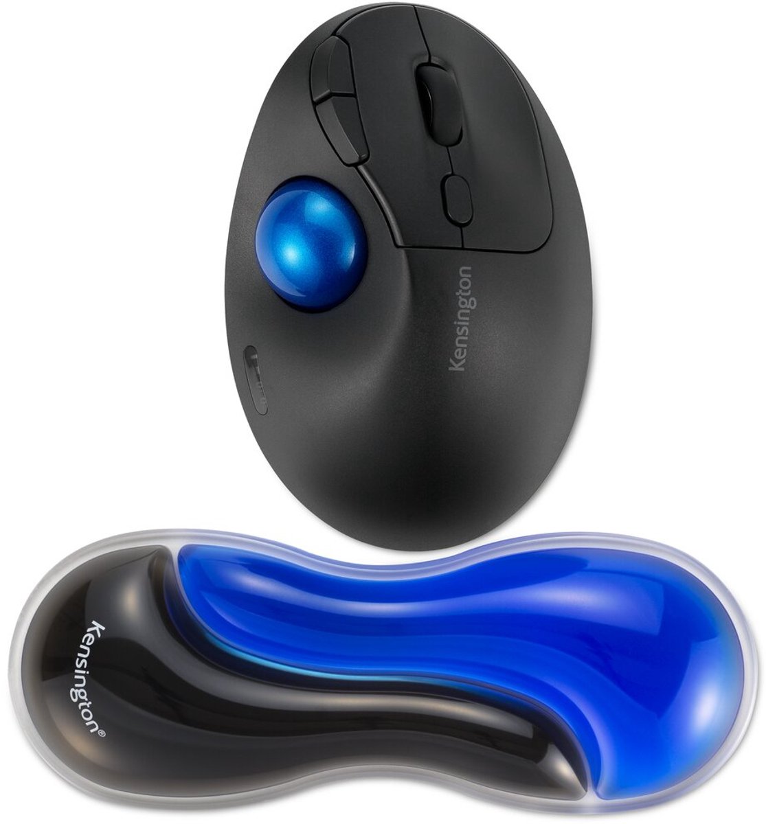 Kensington slim ergonomische duo gel muis 9554841 6 orig - Kensington Slim Ergonomische Duo Gel 19,5x7,5 cm Muismat (zwart)