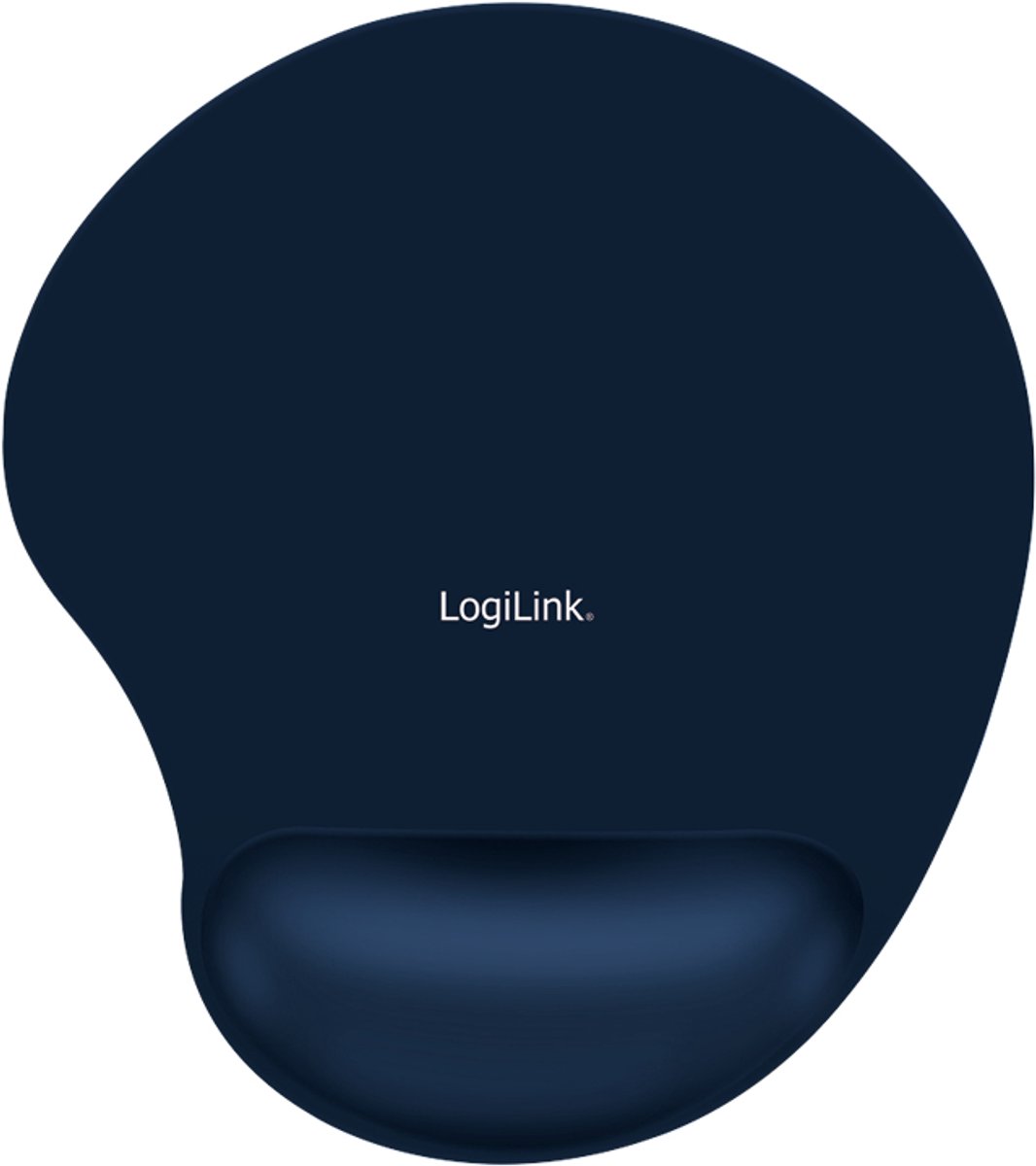 Logilink id0027b muismat met polssteun 10 orig - LogiLink Id0027B 23x19,5 cm Muismat (blauw)