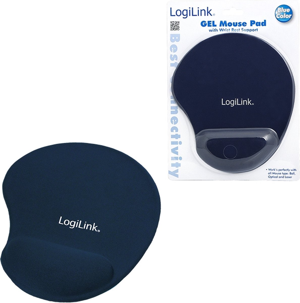Logilink id0027b muismat met polssteun