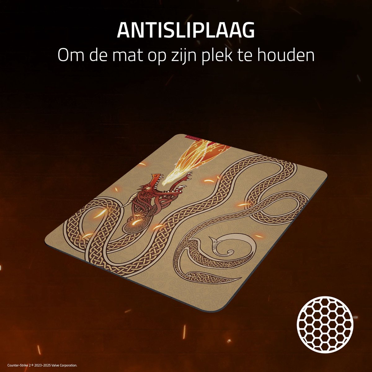 Razer gigantus v2 large muismat anti 3 orig - Razer Gigantus V2 Large 45x40 cm Muismat (goud)