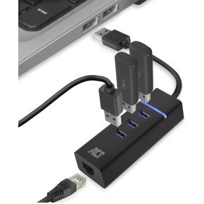 ACT Connectivity ACT AC6310 3.0 3 USB-A USB-hub, productafbeelding 3