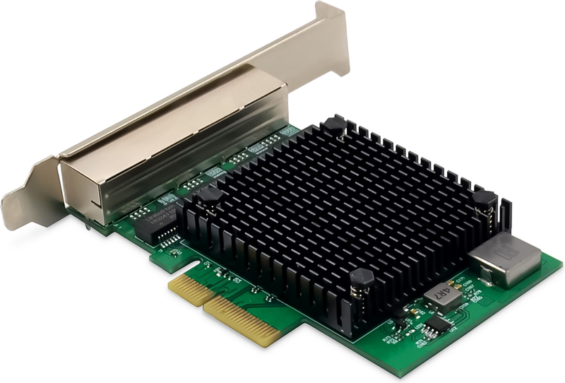 Digitus dn 10136 netwerkkaart 2 5 gbit 4 orig - Digitus 4 Port, RJ45, PCI Express Netwerkkaart