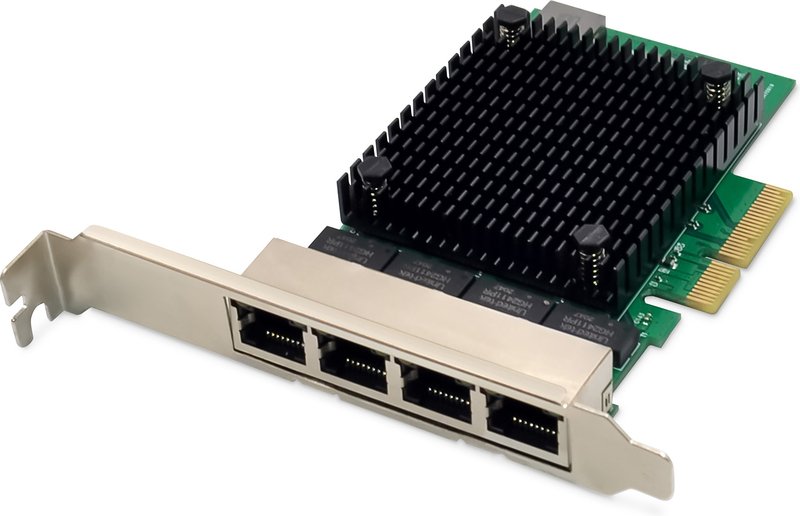 Digitus dn 10136 netwerkkaart 2 5 gbit - Digitus 4 Port, RJ45, PCI Express Netwerkkaart