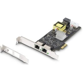 StarTech.com Startech.Com 2-Port 2.5Gbps Nbase-T Poe Netwerkkaart, Dual Intel I225-V, 802.3Af/At Poe+ Multi-Gigabit Nic, Pci Express Server Lan Kaart, Lp4/8-Pin Pcie-Powered