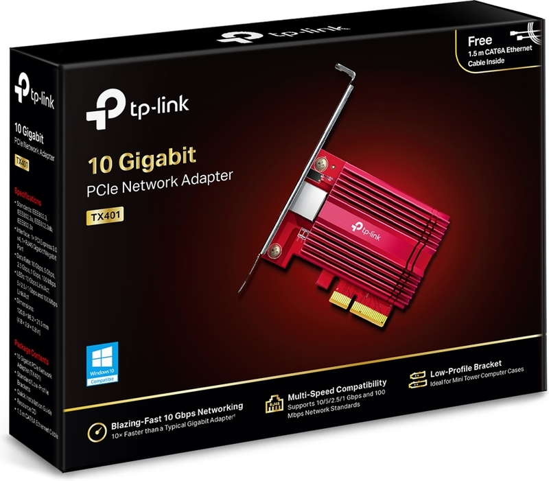 Tp link tx401 netwerkkaart adapter eth 4 orig - TP-Link TX401 10 Gigabit PCIe Network Adapter