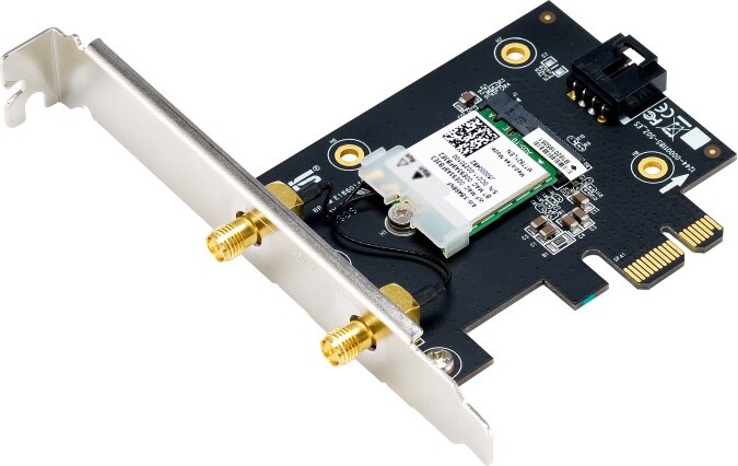 Asus pce axe5400 draadloze netwerka 2 orig - ASUS PCE-AXE5400 WiFi 6E AX5400 PCIe Adapter