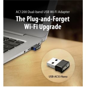USB-AC53 Nano AC1200 Dual-Band Wi-Fi USB Adapter - afbeelding 8