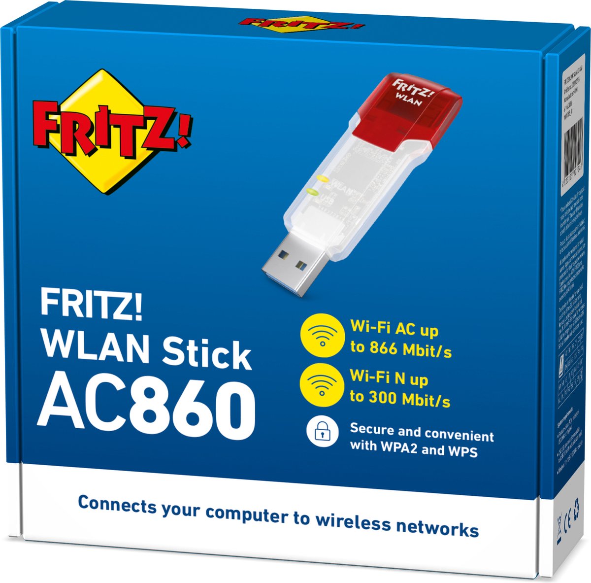 Avm Fritz!Wlan Stick Ac860 - Wifi Usb-Adapter -Ac Wifi 5 - 866 Mbps wifi adapter - afbeelding 5
