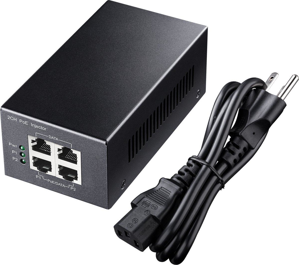 2-Channel 30W Gigabit PoE+/PoE Injector - afbeelding 2
