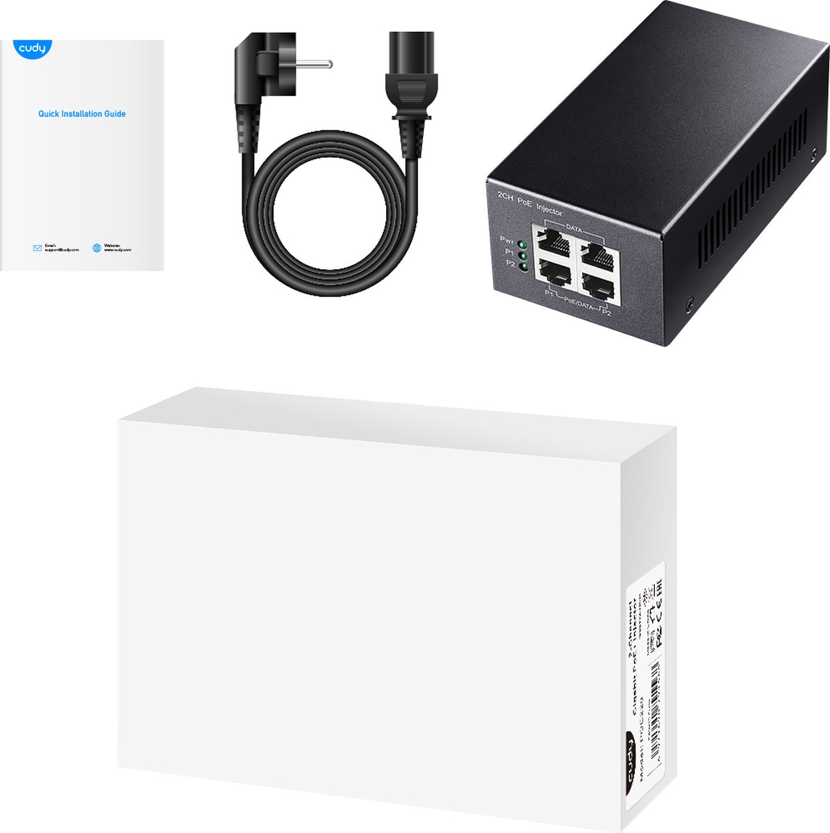 2-Channel 30W Gigabit PoE+/PoE Injector - afbeelding 4