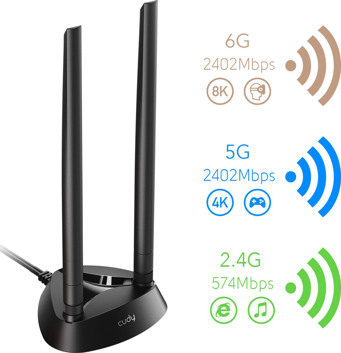 AX5400 Wi-Fi 6E PCIe Adapter with Bluetooth 5.3 - afbeelding 3
