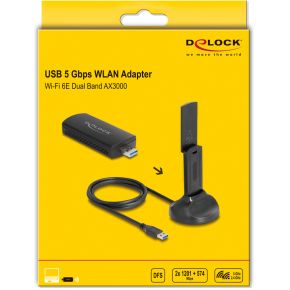 AX3000 Wi-Fi 6E Dual-Band WLAN USB Adapter - afbeelding 4