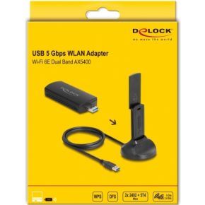 Wi-Fi 6E Dual Band WLAN USB Adapter AX5400 - afbeelding 4
