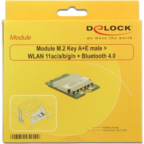 Delock 95254 netwerkkaart wlan blueto 2 orig - DeLock 95254 + M.2 Adapter WiFi Adapter