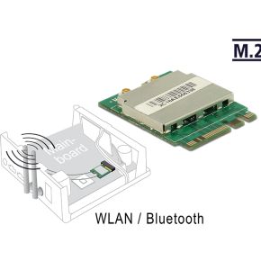 Delock 95254 netwerkkaart wlan blueto 3 orig - DeLock 95254 + M.2 Adapter WiFi Adapter