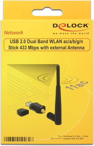 Delock usb a wlan wi fi dongle 1653801 2 orig - DeLOCK 2.0 Dual Band WLAN Stick WiFi Adapter