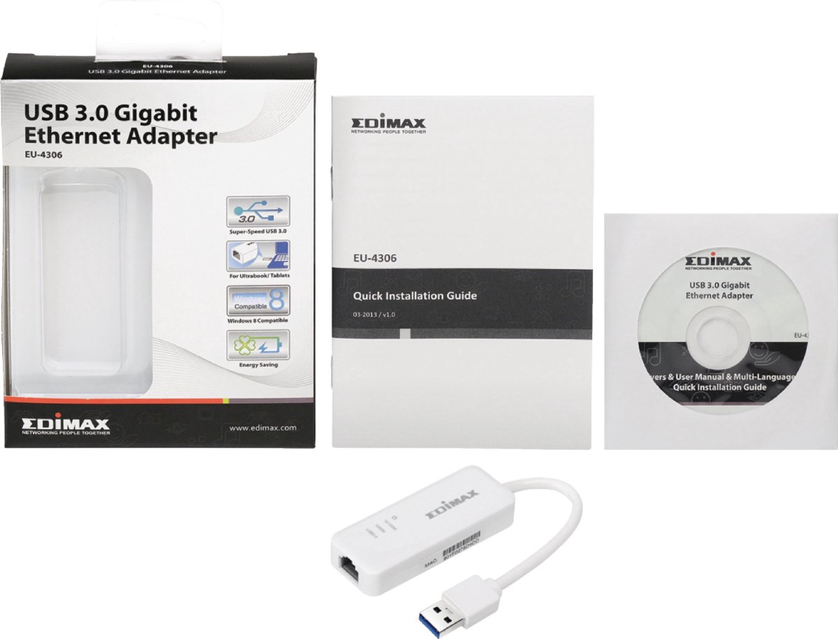 EU-4306 USB 3.0 Gigabit Ethernet Adapter - afbeelding 7