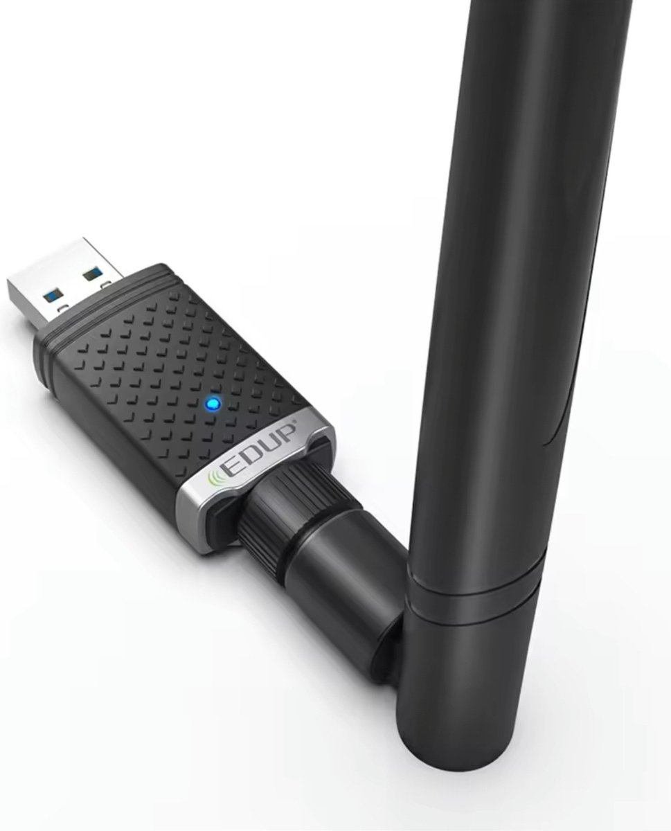Edup 1300Mbps Wifi Adapter - 2.4Ghz/5.8Ghz Dual Band - Usb 3.0 Draadloze - afbeelding 3