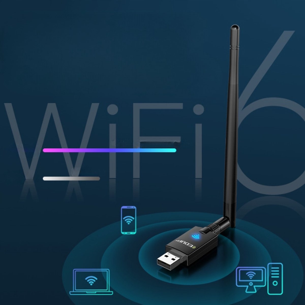 Edup Ax900 Wifi 6 Usb Adapter & Bluetooth 5.3 - 900 Mbps - Dualband 2.4 & 5 Ghz wifi adapter - afbeelding 10