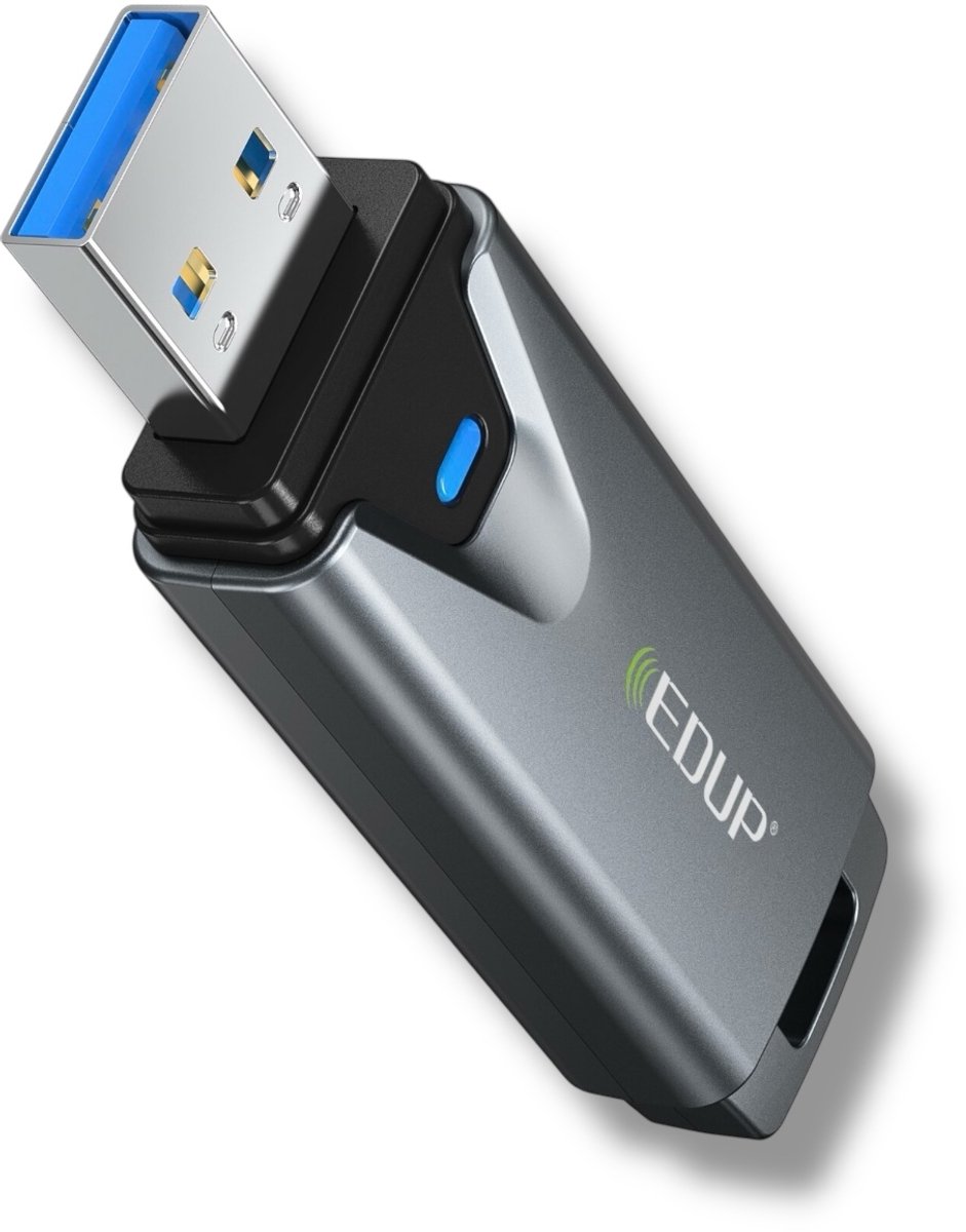 Edup Ep-Ax1678 Usb Wifi Adapter - Wifi 6E 3000 Mbps - Tri-Band 2.4/5/6 Ghz - - afbeelding 2