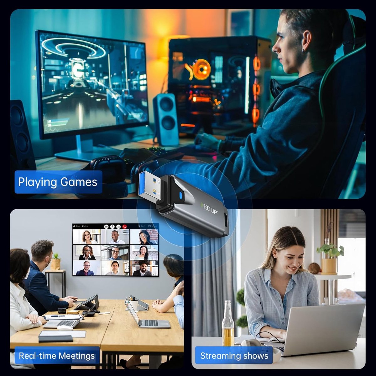 Edup Ep-Ax1678 Usb Wifi Adapter - Wifi 6E 3000 Mbps - Tri-Band 2.4/5/6 Ghz - - afbeelding 8