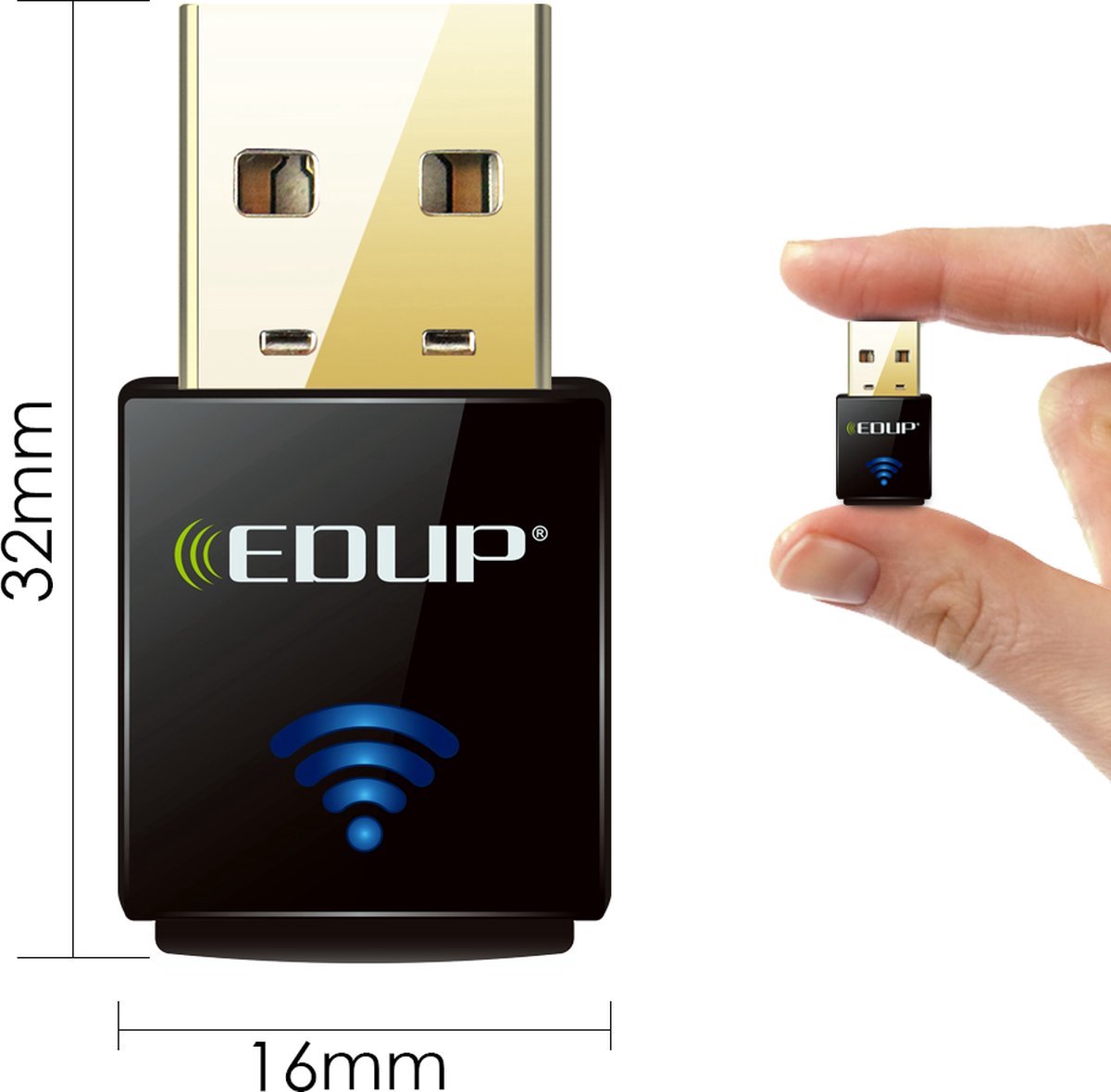 Edup Ep-N1557 Wifi Adapter - 300 Mbps - Wireless N Usb Adapter - Wifi Dongle - - afbeelding 6