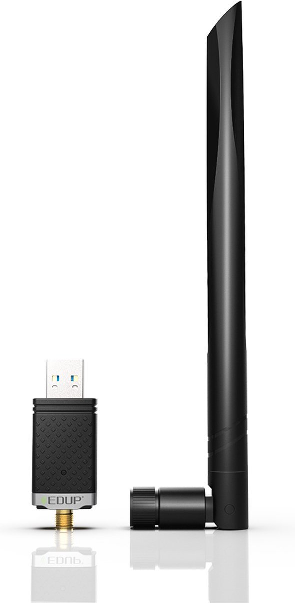 EDUP Edup - Wifi Adapter - Wifi Dongle - 6Dbi Antenne - Wifi Antenne - Wifi Usb - Wifi Adapter 1300 Mbps - Dual Band 2.4Ghz En 5Ghz - Mac En Windows