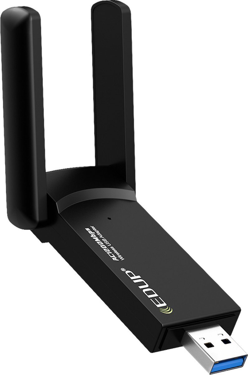 EDUP Edup - Wifi Adapter - Wifi Dongle - Wifi Antenne - Wifi Usb - Dual Antenne - Wifi Adapter 1200Mbps - Dual Band 2.4Ghz En 5Ghz - Wifi Ontvanger - Wifi Versterker