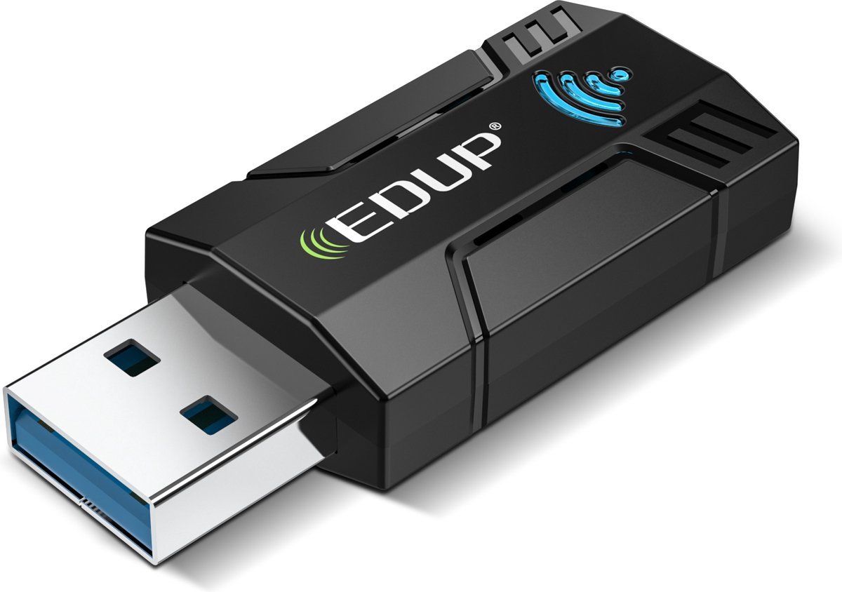 Edup Edup - Wifi Adapter - Wifi Usb Adapter - 2.4Ghz En 5Ghz Dual Band - 1300Mbps - Wifi Dongle - Wifi Ontvanger - Mac En Windows