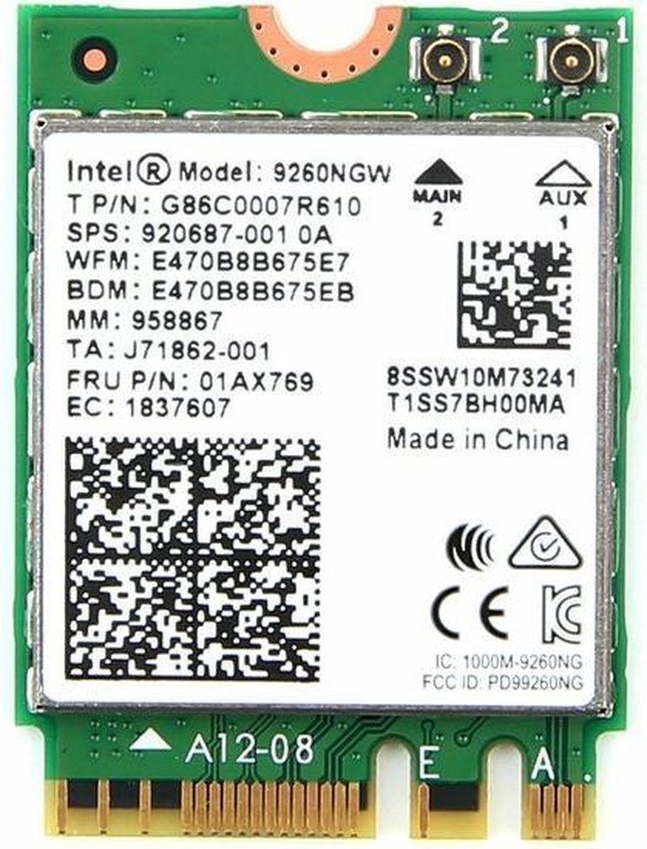 Intel wireless ac 9260 wifi adapter 2 orig - Intel Wireless-AC 9260 1733Mbps Dual-Band M.2 Adapter WiFi Adapter