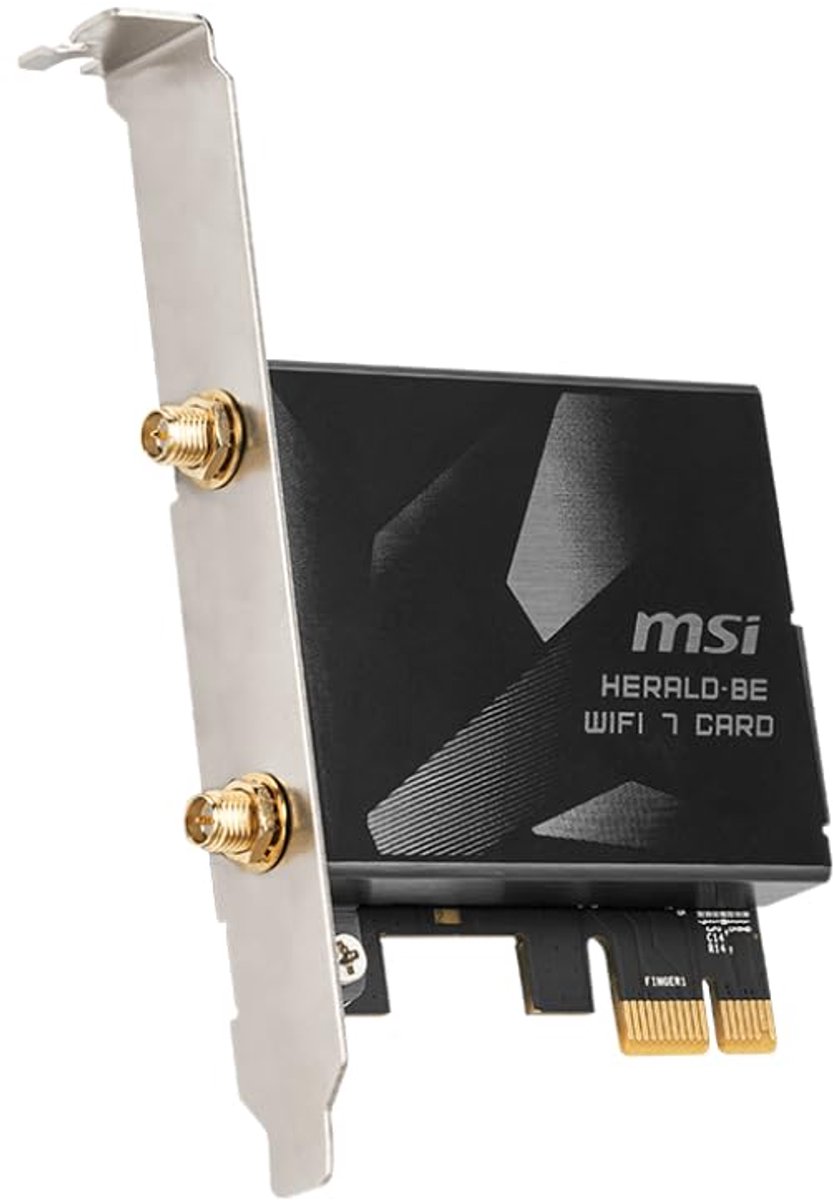 Msi Herald-Be Wi-Fi 7 Max (Wi-Fi 7, 802.11Be, Bluetooth 5.4, Pcie, Multi-Link wifi adapter - afbeelding 2