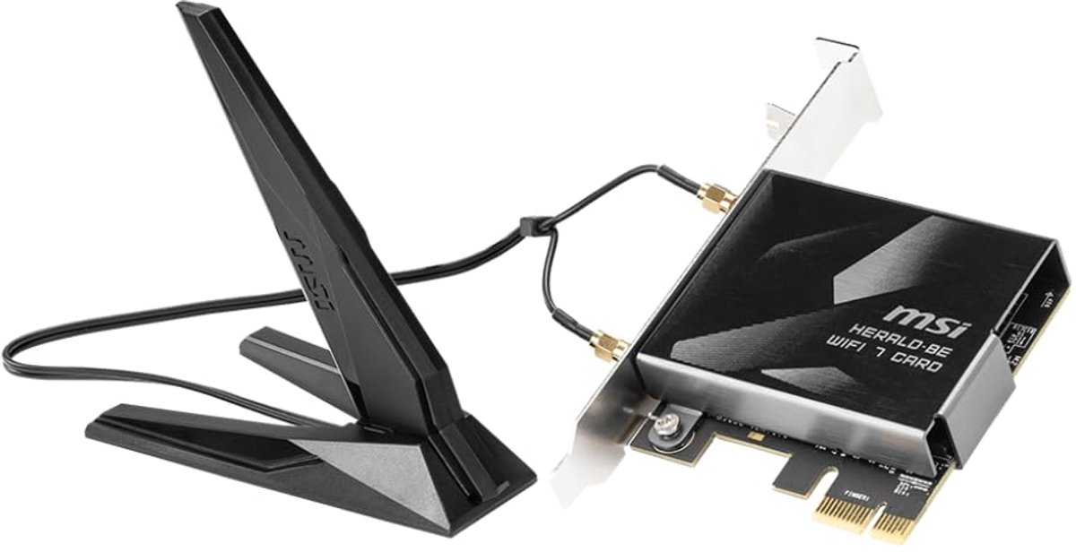 Msi Herald-Be Wi-Fi 7 Max (Wi-Fi 7, 802.11Be, Bluetooth 5.4, Pcie, Multi-Link wifi adapter - afbeelding 5