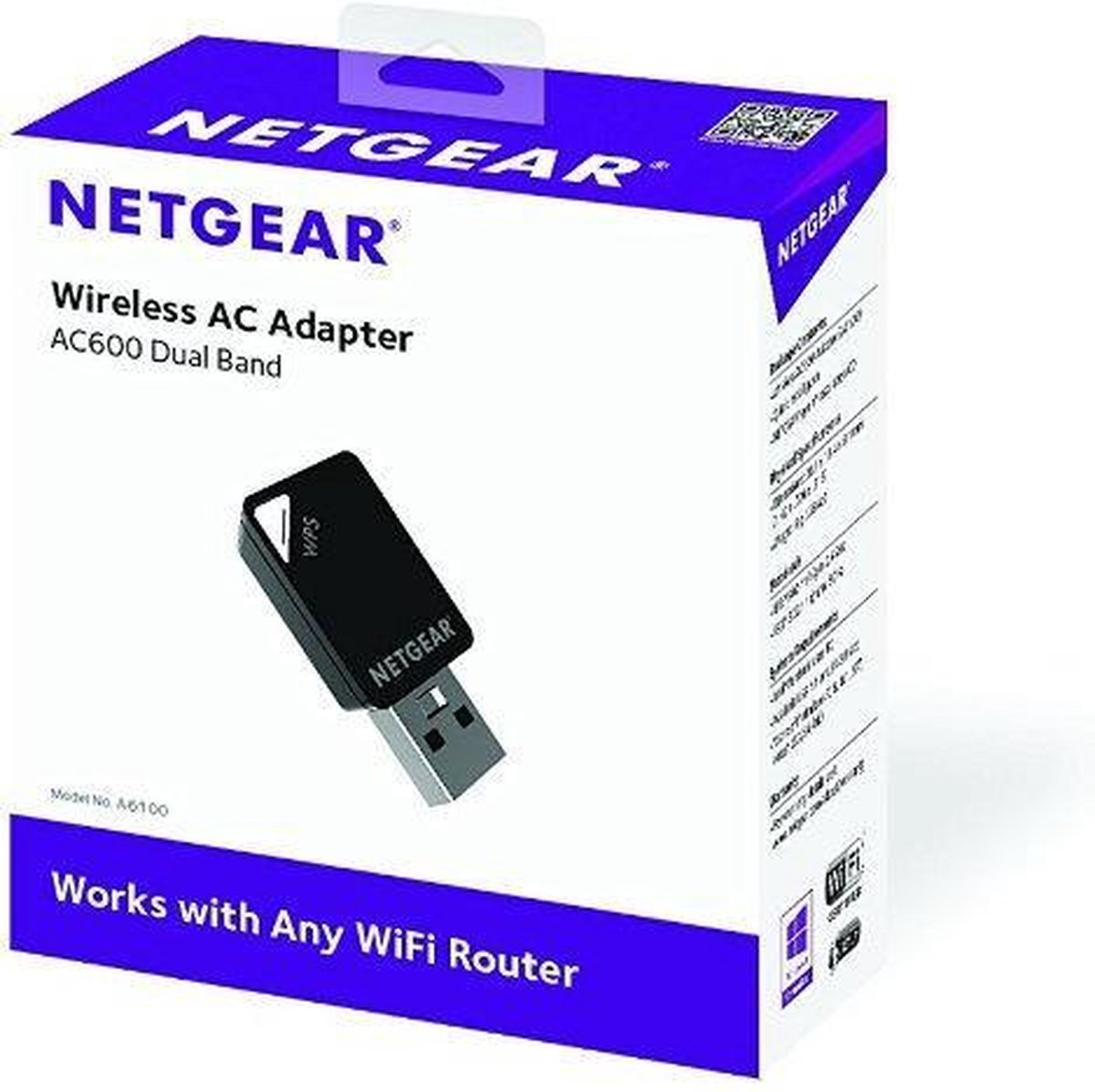 A6100 AC600 Dual-Band WiFi USB Mini Adapter - afbeelding 3