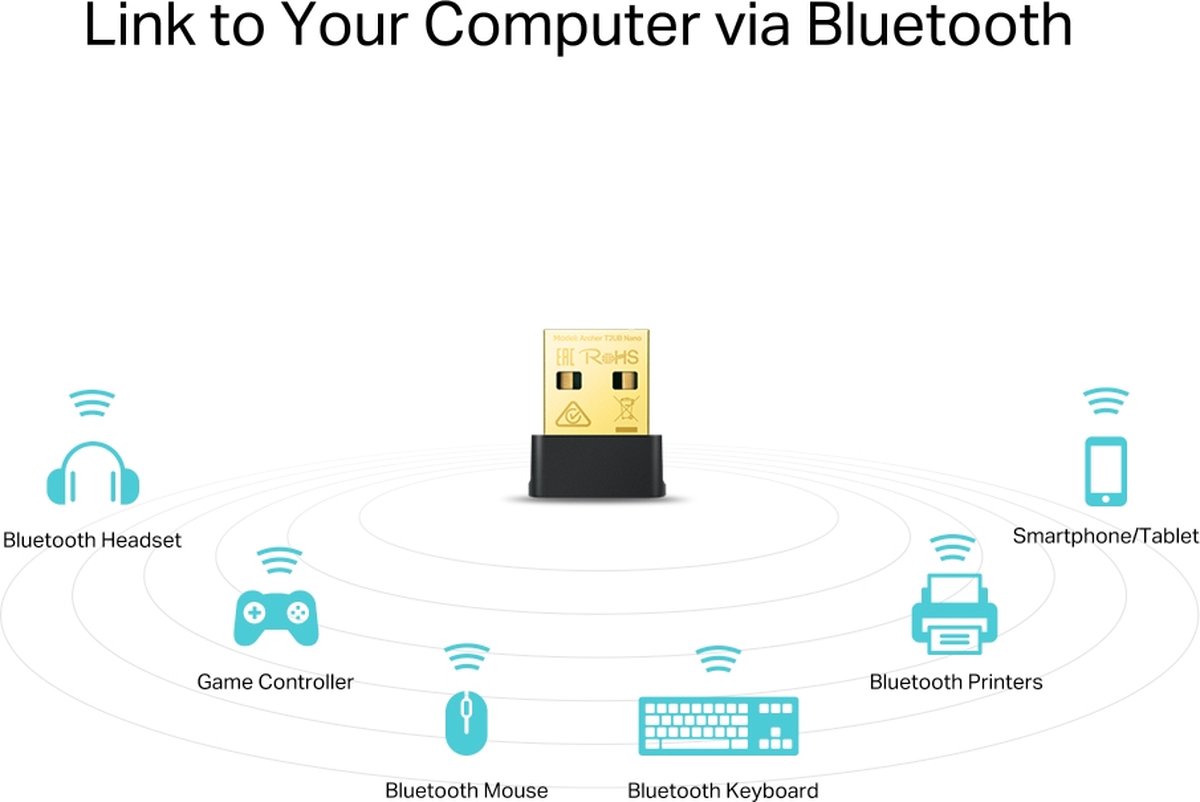 Tp-Link Archer T2Ub Nano Wlan / Bluetooth 433 Mbit/S wifi adapter - afbeelding 3