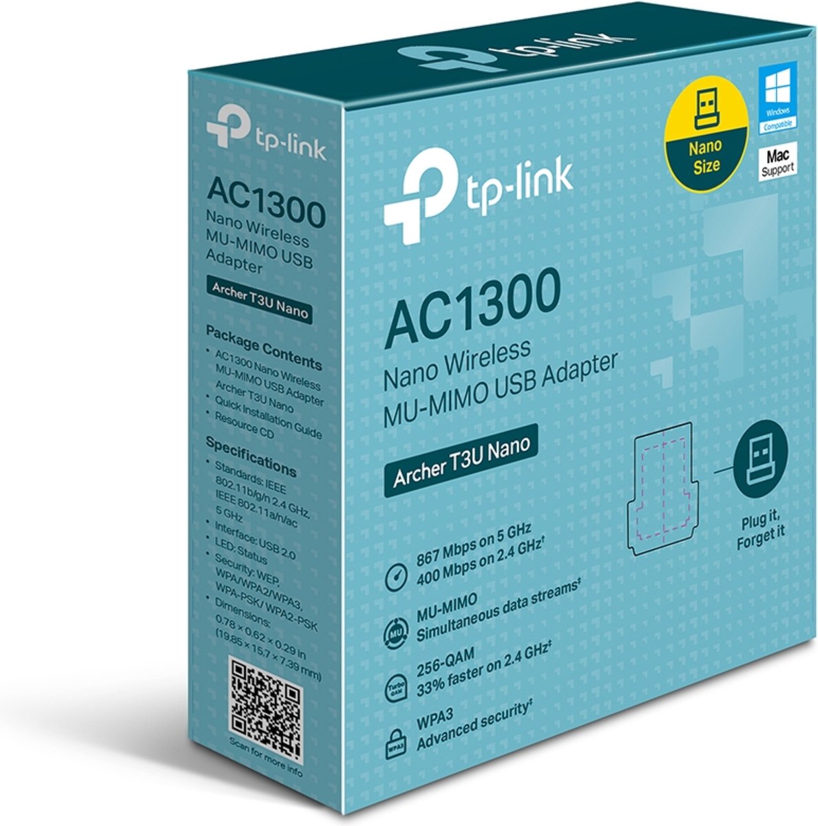 Tp-Link Archer T3U Nano - Usb Wifi Adapter - afbeelding 4