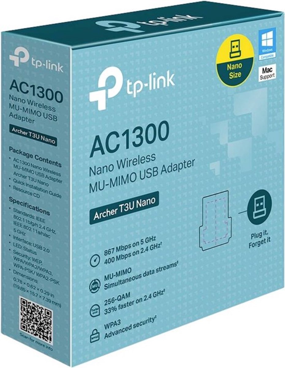 Tp-Link Archer T3U Nano - Usb Wifi Adapter - afbeelding 5