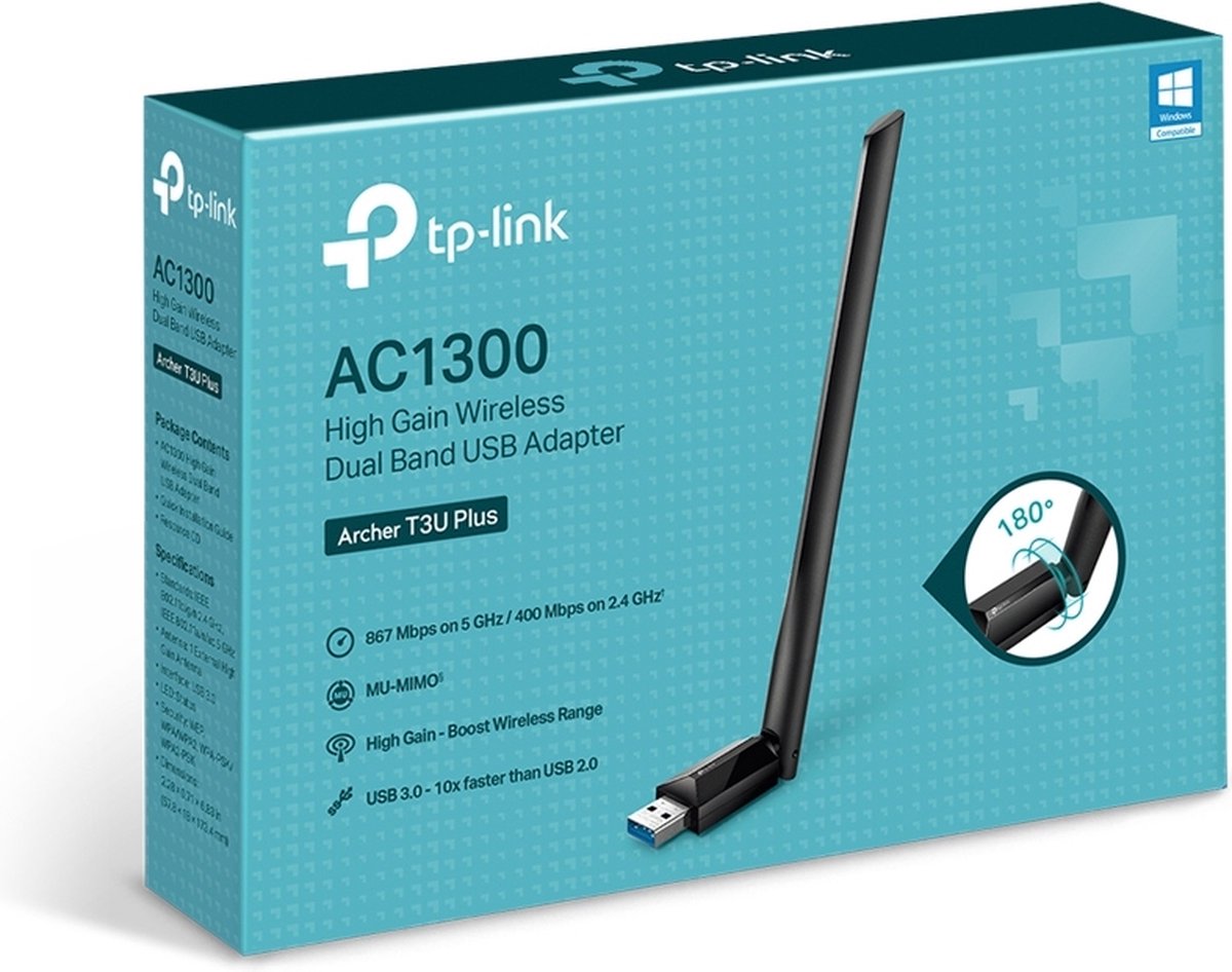 Tp-Link Archer T3U Plus - Wifi Adapter - afbeelding 3