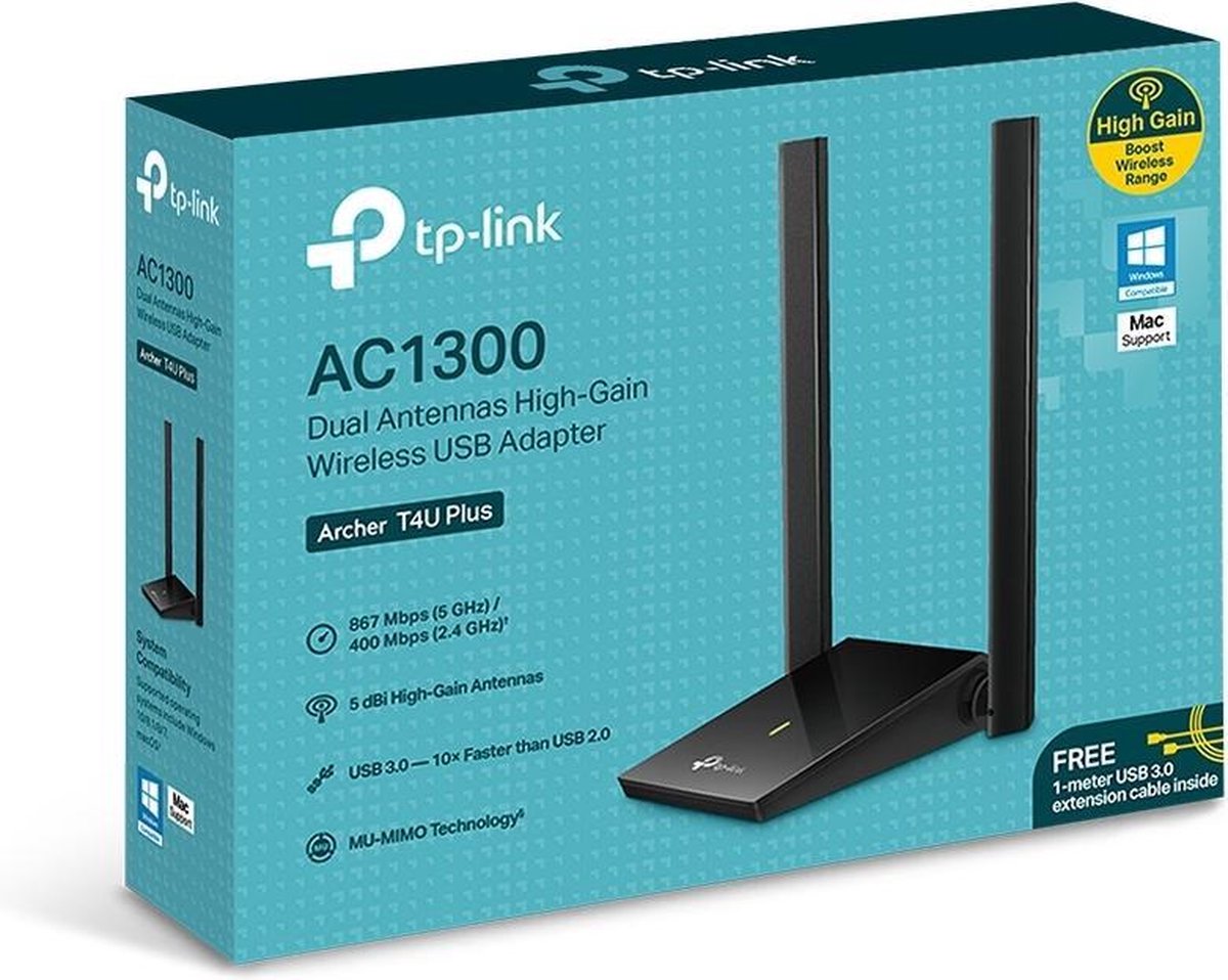 Tp-Link Archer T4U Plus - Wireless Netwerkadapter - 1300 Mbps wifi adapter - afbeelding 5