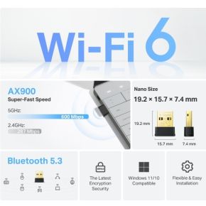 Archer TX10UB Nano AX900 Wi-Fi 6 Bluetooth 5.3 USB Adapter - afbeelding 4