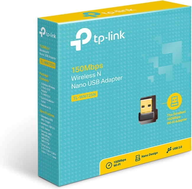 Tp link tl wn725n nano wireless wifi 1 4 orig - TP-LINK TL-WN725N Nano Adapter 150Mbps WiFi Adapter