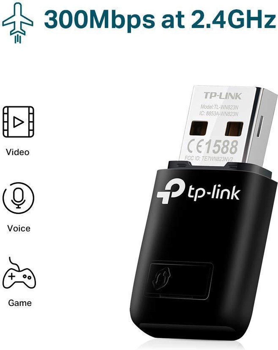 Tp-Link Tl-Wn823N - Wifi-Adapter - Usb - Wifi Antenne wifi adapter - afbeelding 6