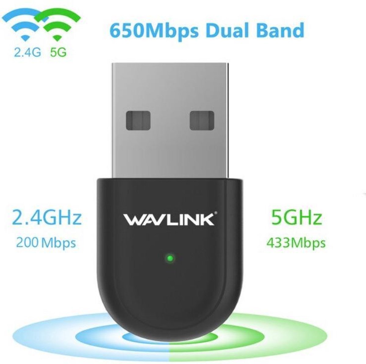 AC650 Dual Band Wi-Fi USB Adapter