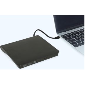 Delock 42636 behuizing voor opslagsta 4 orig - DeLock 42636 5.25" 12.7mm 3.0 Enclosure Black Optische Drive (Black)