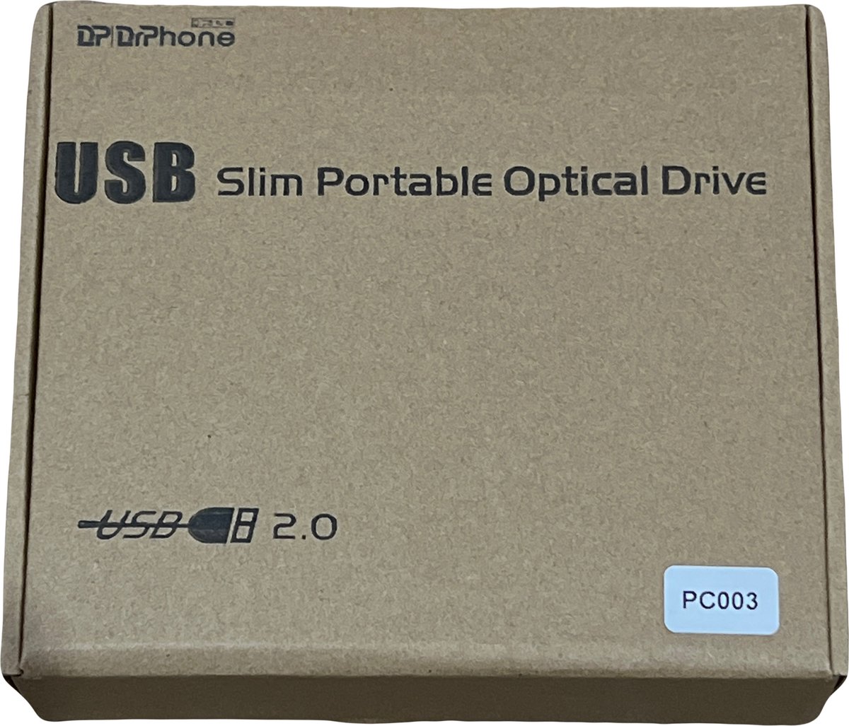 Drphone Usb 2.0 Slim Portable Optical Drive – Cd / Dvd-Rw – Dvd-Rom – Brander – optisch station - afbeelding 6