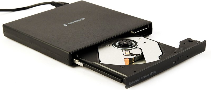 Gembird optische drive voor dvds zwart - Gembird External Slim DVD±RW Writer USB 2.0