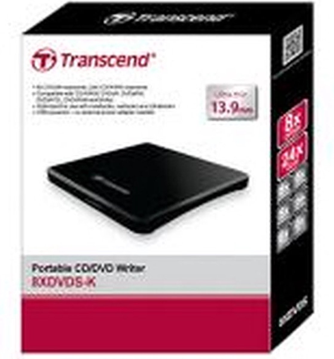Transcend Slim Portable - Externe Dvd Brander optisch station - afbeelding 8