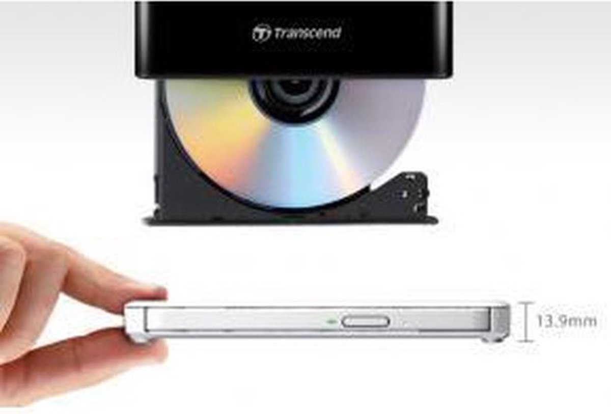 Transcend Slim Portable - Externe Dvd Brander optisch station - afbeelding 9