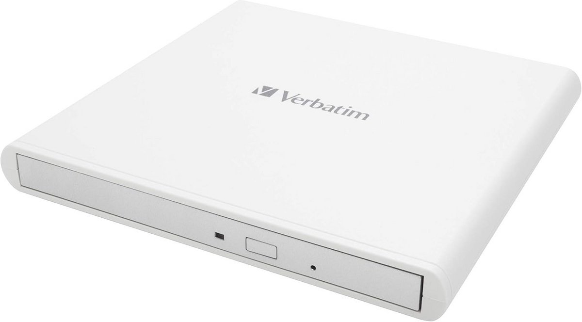 Verbatim Verbatim Externe Slimline Cd/Dvd-Brander, 43894 Wit